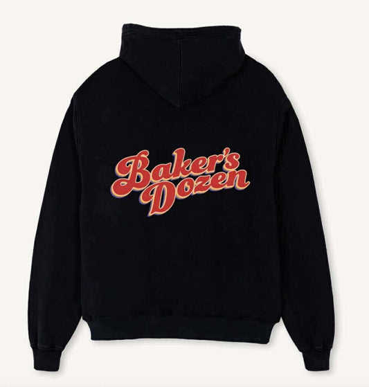 Bakers Dozen Oversized Hoodie Black